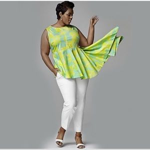 Lane Bryant Asymmetrical Sleeveless Top Size 18